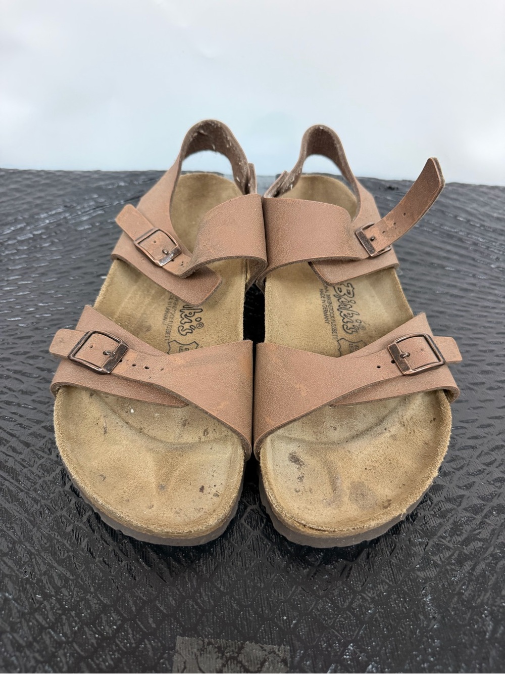 Women's Brown Adjustable Strap Sandals L10 M8